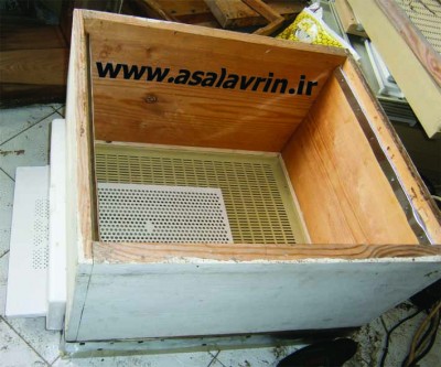 نمونه ای از یک کندوی استاندارد کف باز